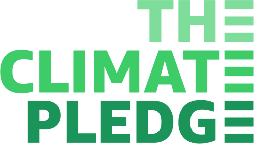 The Climate Pledge logo.