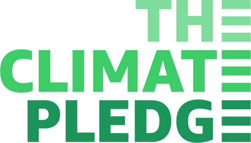 The Climate Pledge logo.